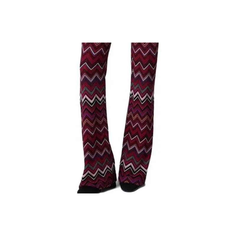 MISSONI Zigzag High Waist Straight Leg Trousers-4
