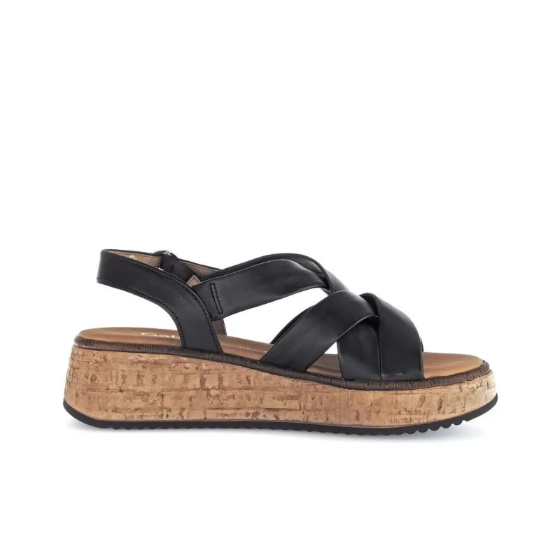 Gabor Comfort Roman Sandals 5cm Women's Black-1