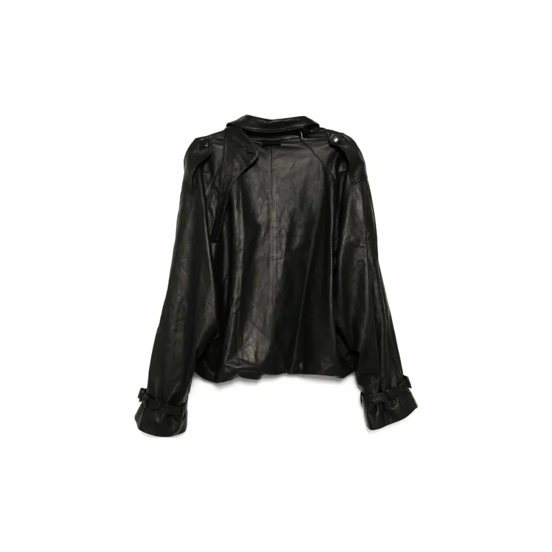 Vetements Double breasted Leather Jacket-1