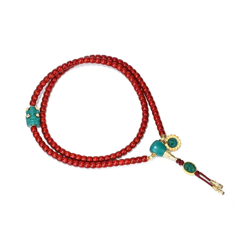 Yulan Wenwan Star Moon Bodhi Seeds Bead Chain Unisex-2
