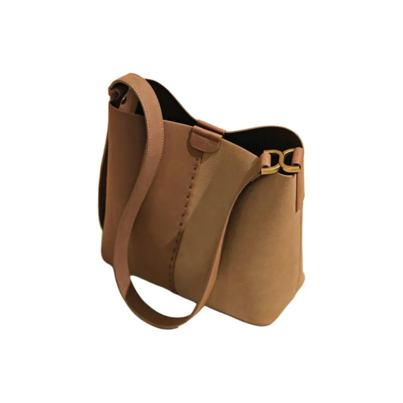 BEMIX PETS PU Crossbody Bag, Shoulder Bag Regular Women's Maillard Style Brown-1