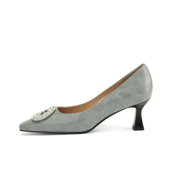 XICUNMINGWU High Heels Women's Gray Blue