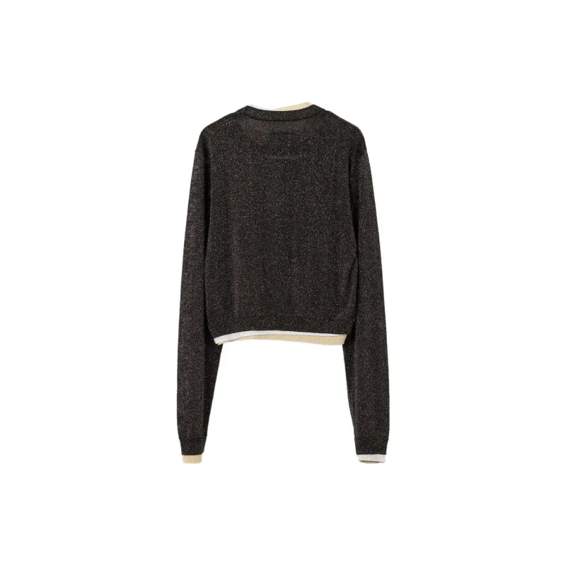 Maison Mihara Yasuhiro Triple layered Glittered Sweater-1