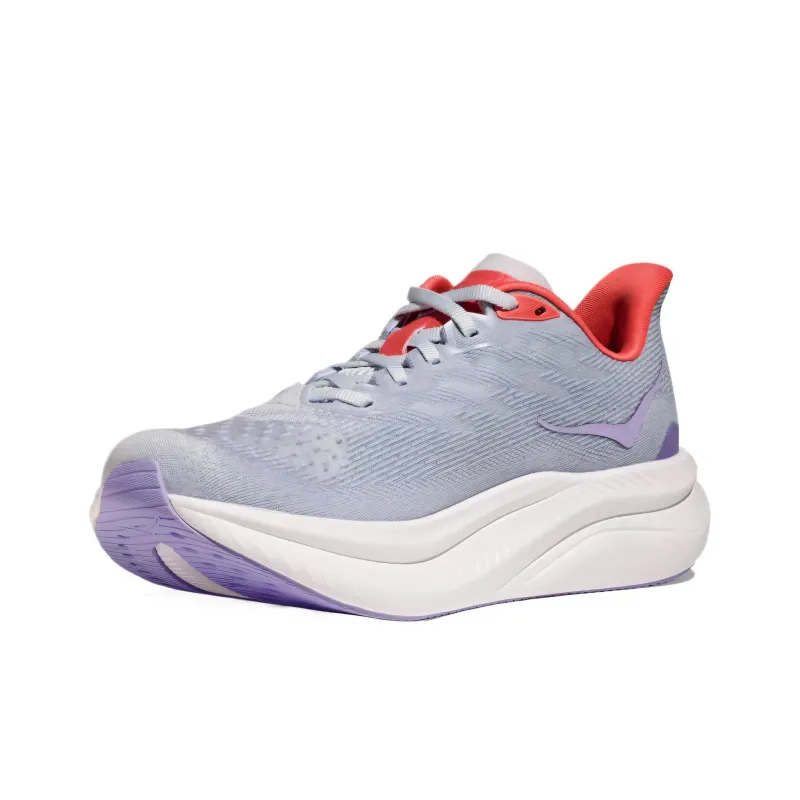 HOKA ONE ONE MACH 6 Cushioning Breathable Low Top Running Shoes Women's Gray-2