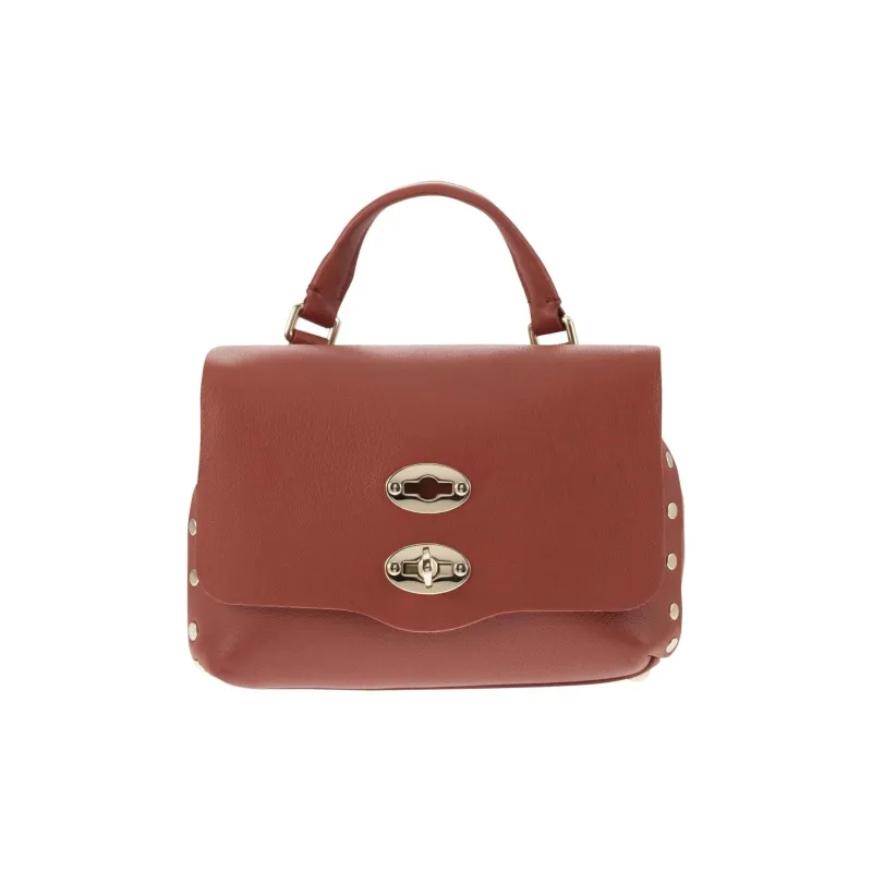 Zanellato Calfskin One Shoulder Handbags Women's Venetian Red-0