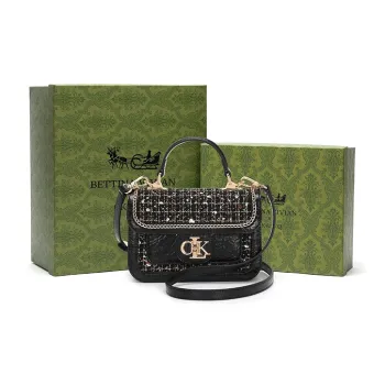 BETTINA VIVIAN PU Crossbody Handbags Regular Women's Black