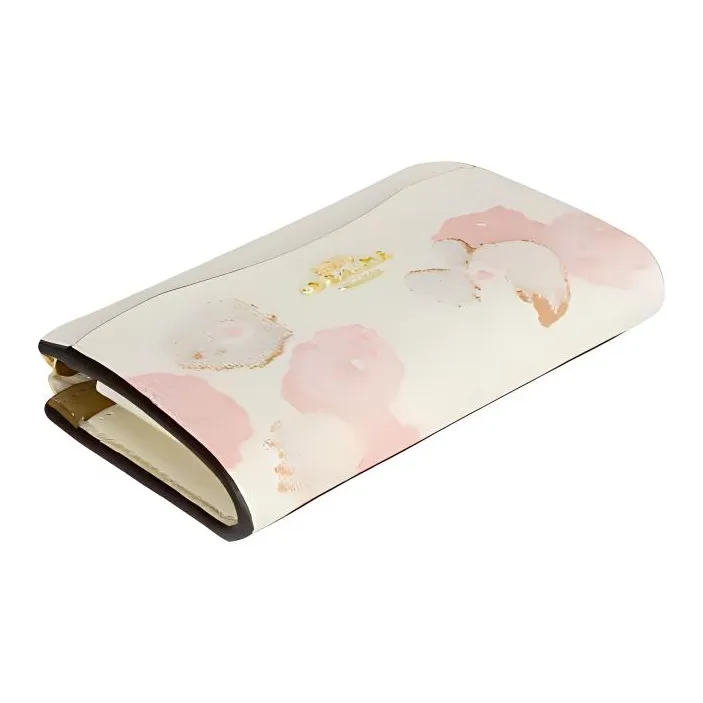 COACH Coated Canvas Card Holder Mini Women's White-4