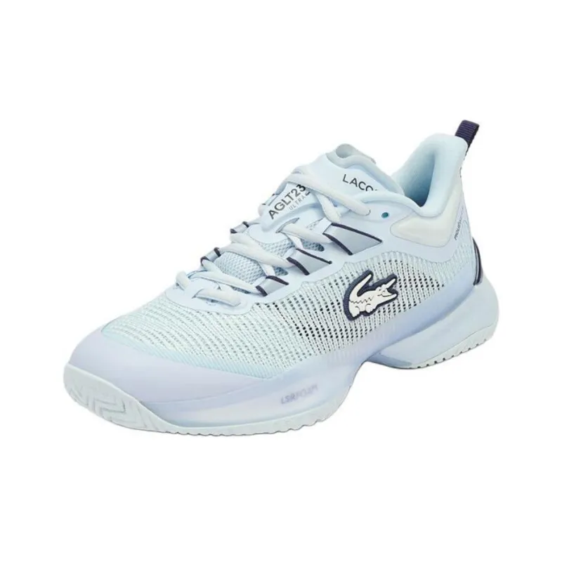 LACOSTE AG LT23 Abrasion Resistant Low Top Tennis Shoes Women's Light Blue-1