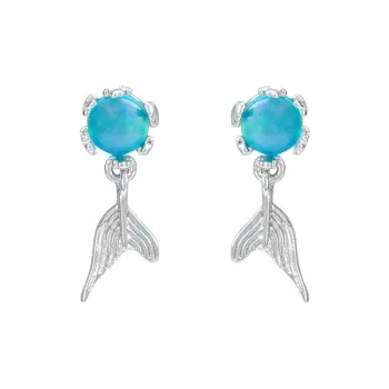 BAIJUAN Alloy With Zircon Stud Earrings Women's