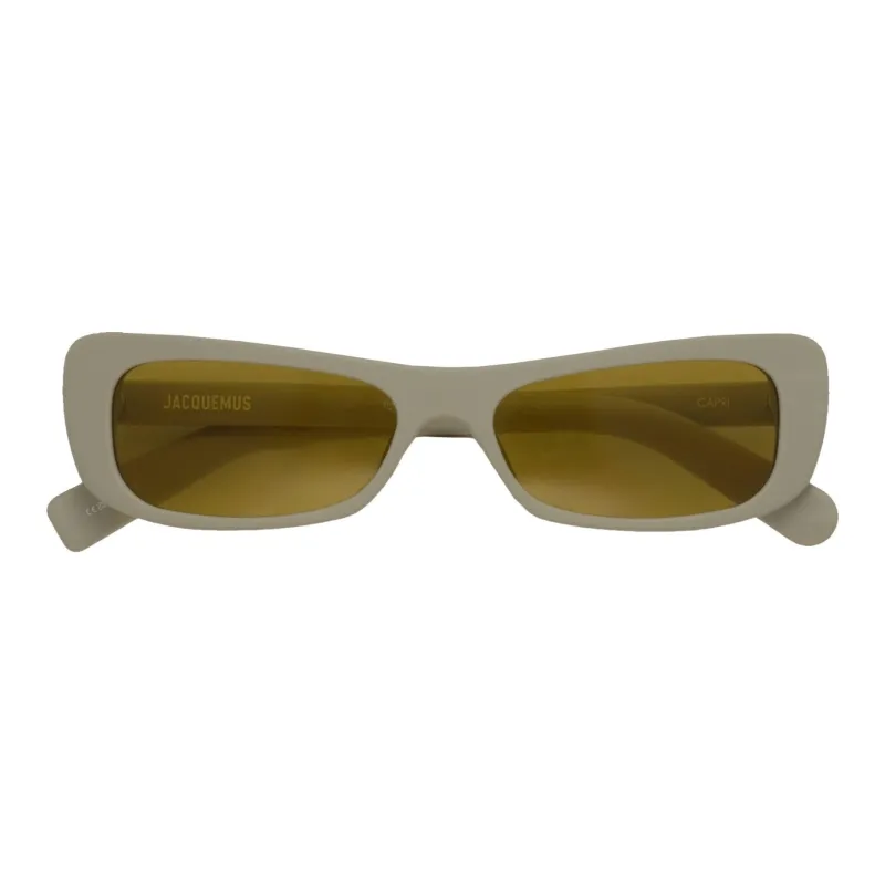 Linda Farrow Acetate Irregular Shape Sunglasses Women's Green-1