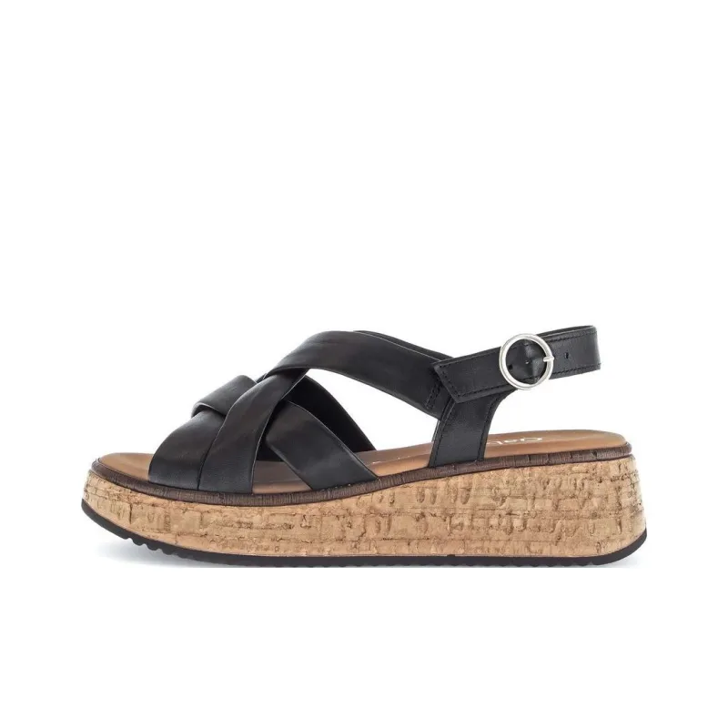 Gabor Comfort Roman Sandals 5cm Women's Black-0