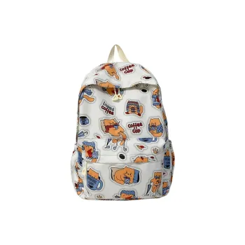 Yalu Nylon Fabric Backpack Regular Unisex Multicolor