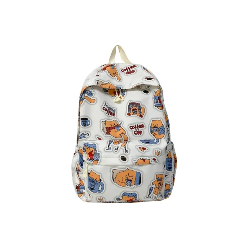 Yalu Nylon Fabric Backpack Regular Unisex Multicolor-0