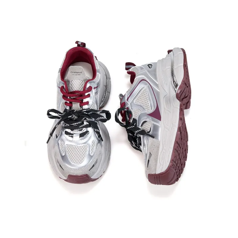 Joy&Mario Height Increasing Low-Top Chunky Sneakers Women's-9