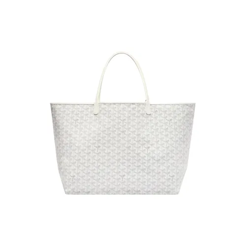 GOYARD Canvas Tote Bag Shopping Bag Handbag Women's White