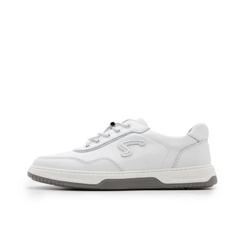 Satchi Low Top Skateboard Shoes Men's White
