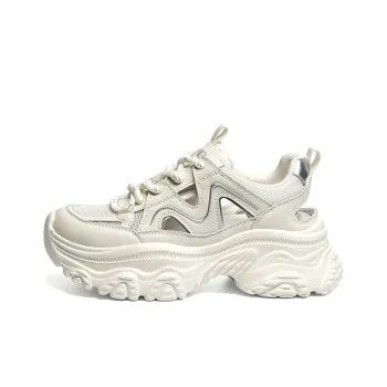 RED DRAGONFLY Anti Slip Wear Resistant Breathable Height Increasing Low Top Chunky Sneakers Women's