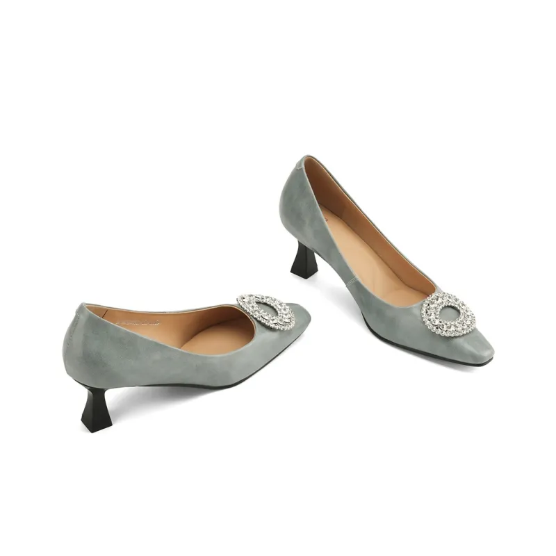XICUNMINGWU High Heels Women's Gray Blue-2