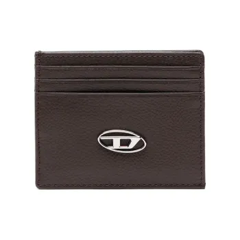 DIESEL Cow Leather Wallet, Card Holder Men's Brown