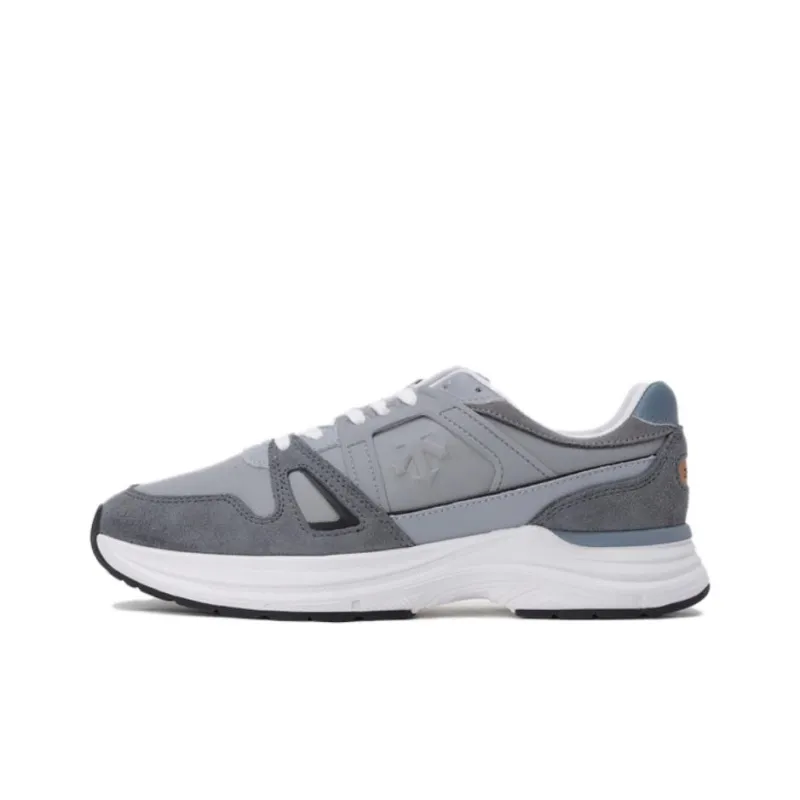 DESCENTE MONSTERUN LTR Anti Slip Wear Resistant Low Top Casual Shoes Unisex Gray-0