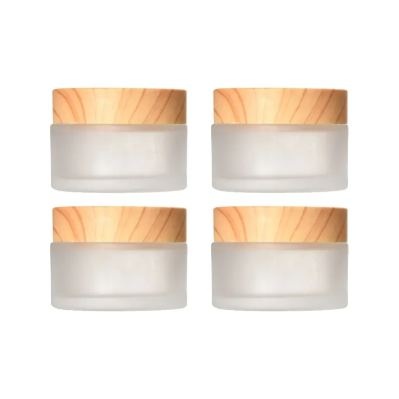 JIANYINGSHU Travel Cosmetics Mini Glass Face Cream Lotion Foundation And Empty Bottle Set 30g 2 Pcs Pack-7