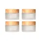 Wood Grain Lid Balm Jar 30g*4 Pcs