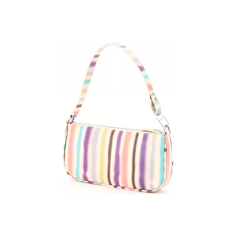 By Far Rachel Leather Shoulder Bags Handbags Women's White Multicolor-1