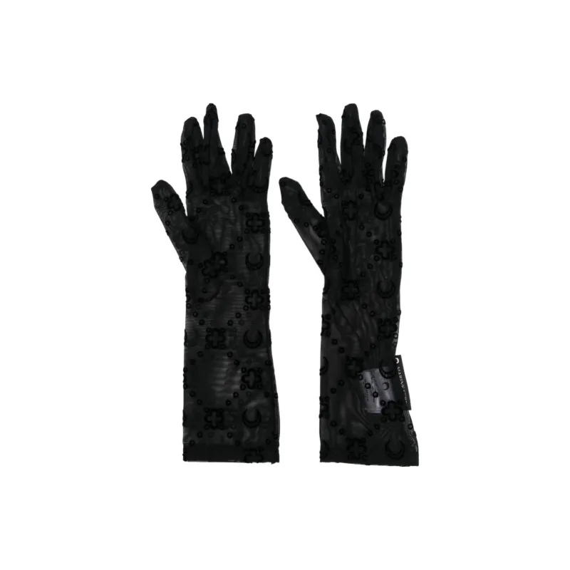 Marine Serre Flocked monogram Gloves-0