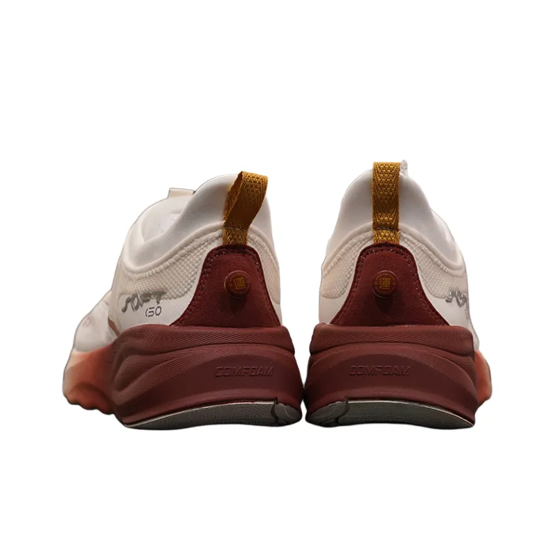 LiNing SOFT GO 2 Cushioned Wear-Resistant Breathable Coverage Low-Top Casual Shoes Women's White Red-3