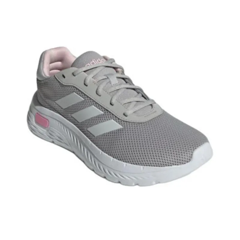 Adidas Cloudfoam Comfy Grey Two Cloud White Clear Pink Women's-2