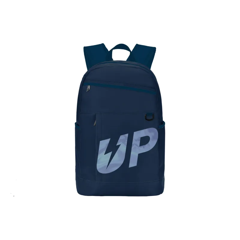 TURN UP Polyester Backpack Unisex Blue-4