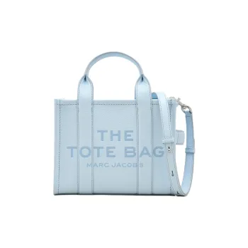 MARC JACOBS Grained Leather Tote Bag Shopping Bag Shoulder Bag Crossbody Bag Handbag Small Size Women's White