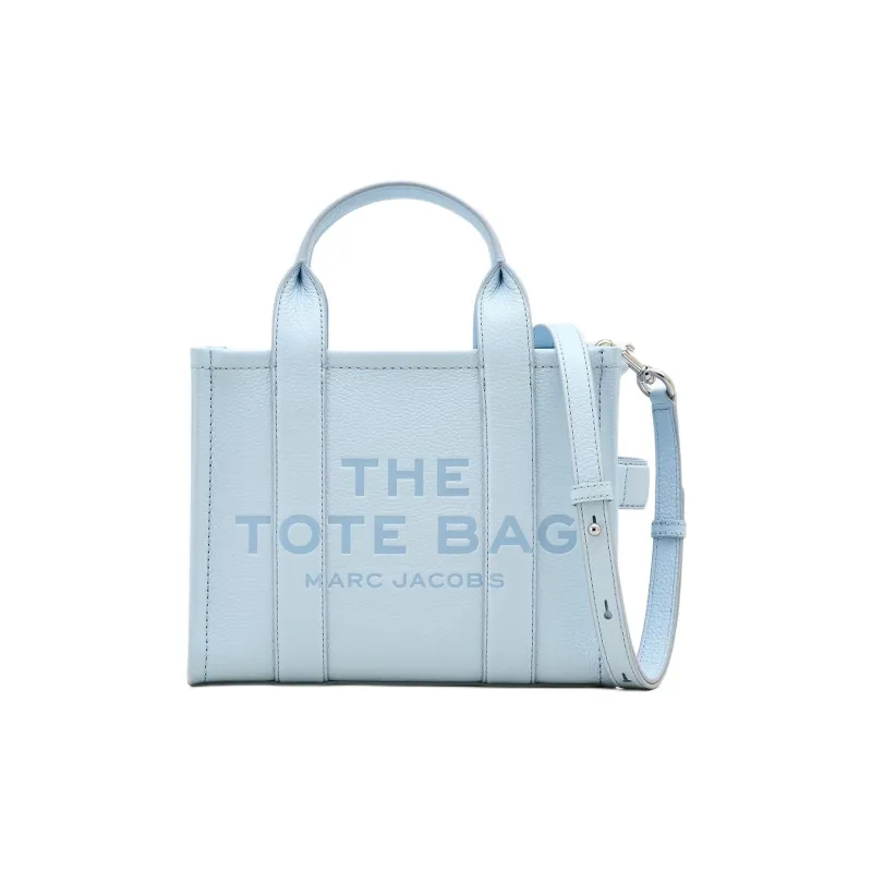 MARC JACOBS Grain Leather Tote Bag, Shopping Bag, Shoulder Bag, Crossbody Bag, Handbag Trumpets Women's White-0