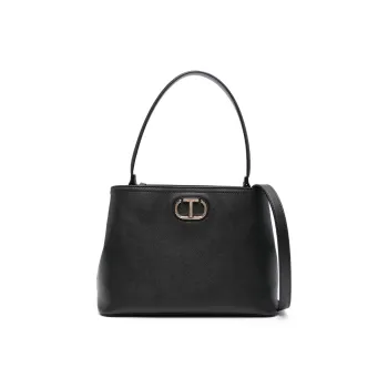 TWINSET MILANO Polyurethane One Shoulder Handbags Women's Black