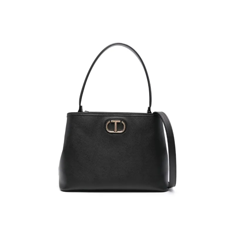 TWINSET MILANO Polyurethane One Shoulder Handbags Women's Black-0