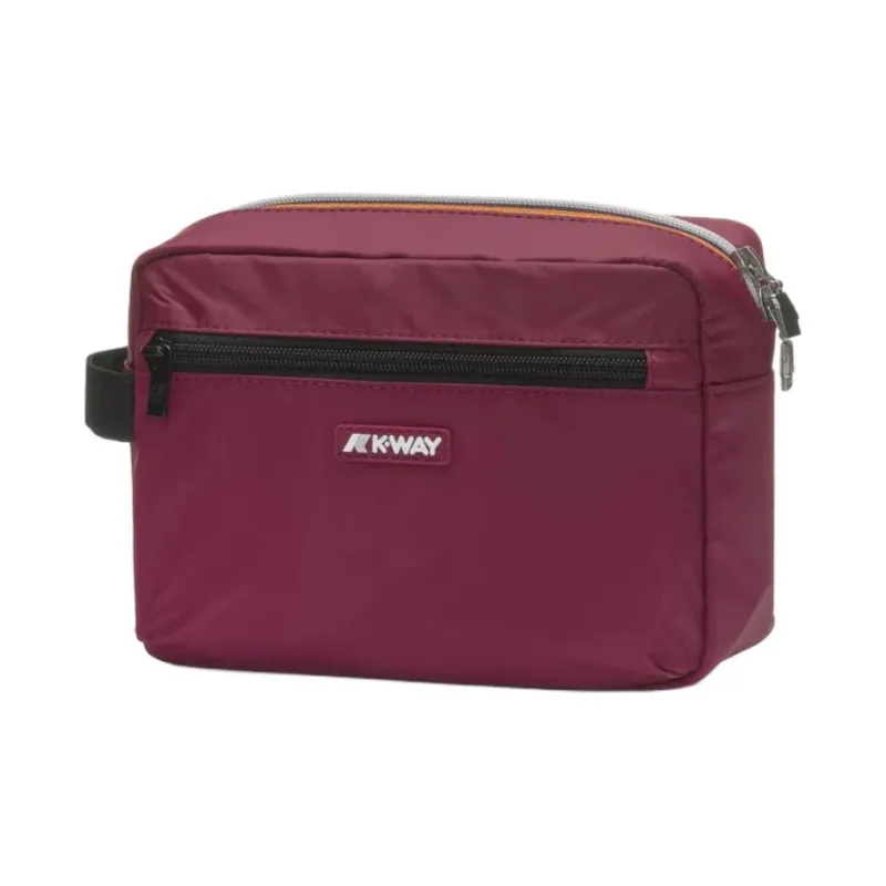 K WAY Nylon Storage Bag Unisex Dark Red-1