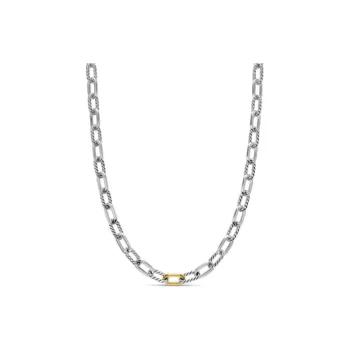 David Yurman 18K Yellow Gold Dy Madison Necklace