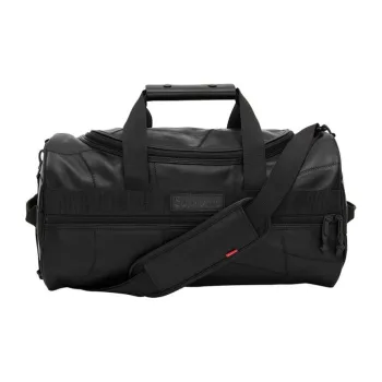 Supreme Patchwork With Cow Leather Handbag, Gym Bag, Travel Bag Unisex Black