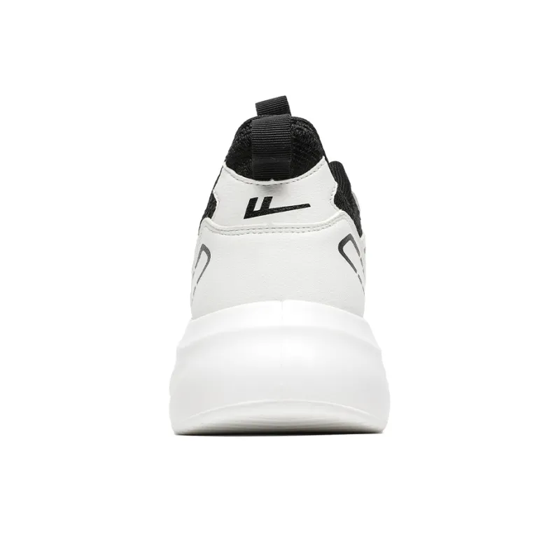 Warrior Cushioning Breathable Rebound Low Top Casual Training Long Distance Running Running Shoes Men's White Black-3