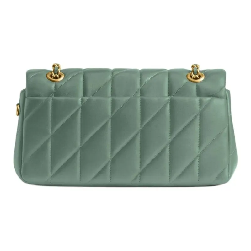 COACH Tabby Nappa Leather Crossbody Bag, Shoulder Bag Medium Size Women's Green-2