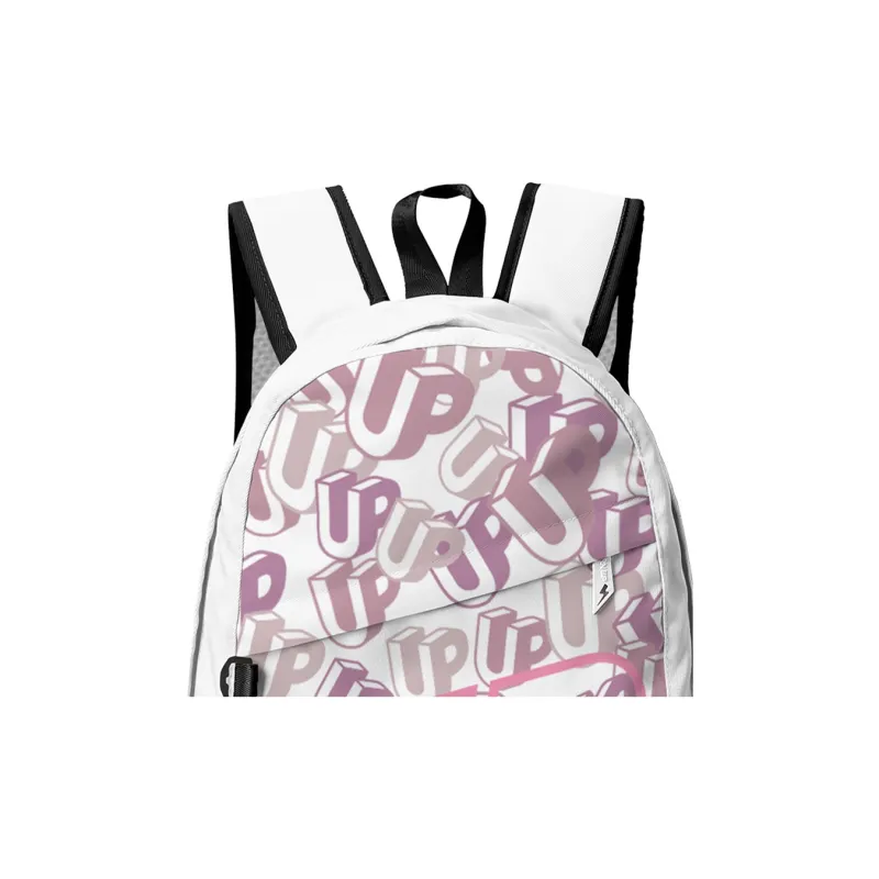 TURN UP Polyester Backpack Regular Unisex White-4
