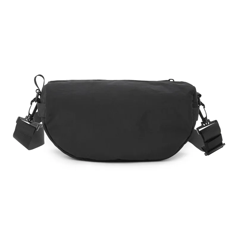 Hotwind Fabric Shoulder Bag Trumpets Men's Black/Khaki-2