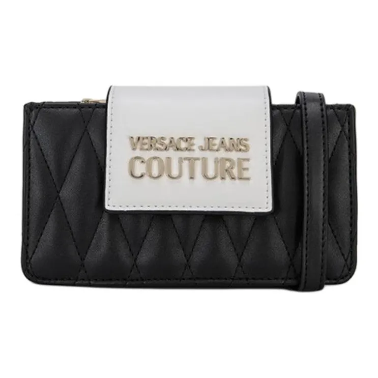 FANSIZHE Jeans Couture PU Crossbody Bag Shoulder Bag Women's Black-0