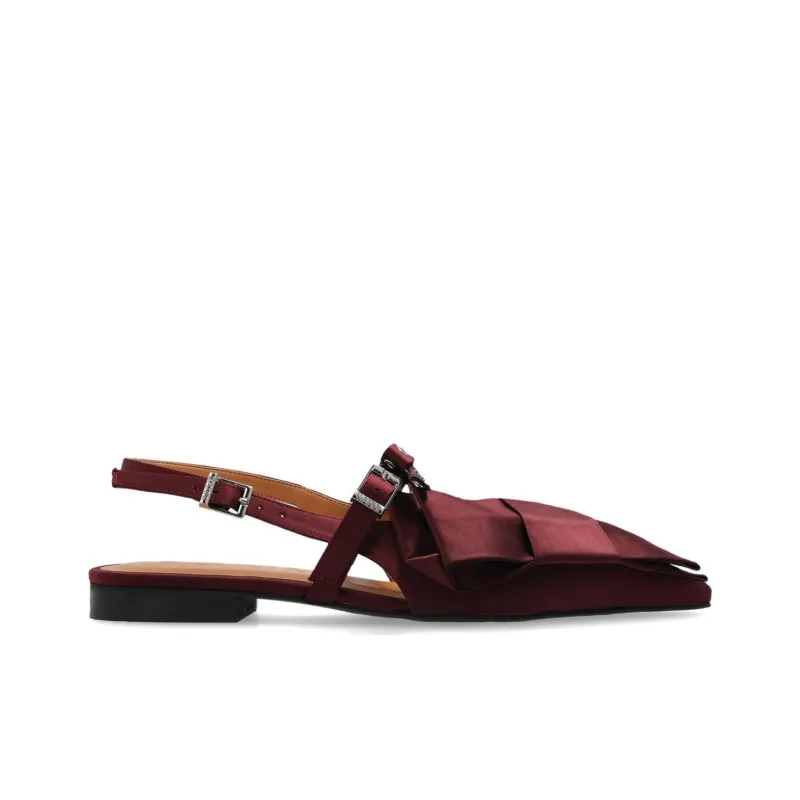 GANNI Casual Single Shoes Women's Burgundy-1