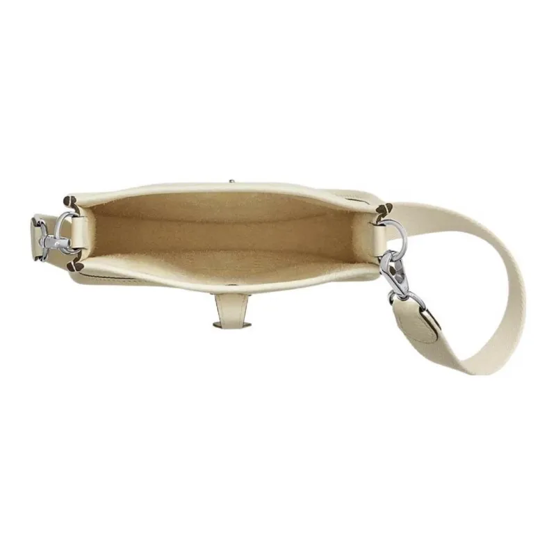 HERMES Evelyne Clemence Calfskin Shoulder Bag Crossbody Bag Women's I2 Nata Cream White-3