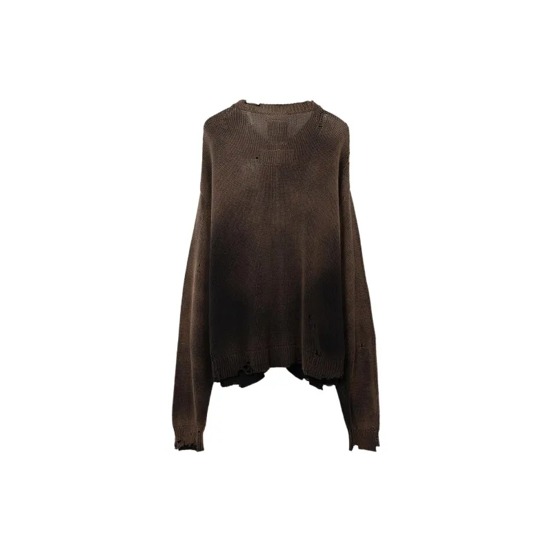 Maison Mihara Yasuhiro Zip Up Intarsia Knit Cardigan-1