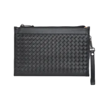 DOSRFINI Cow Leather Handheld Bag Clutch Men's Black