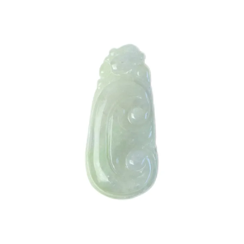 South Asia Bean Type Jadeite Pendants Unisex-0