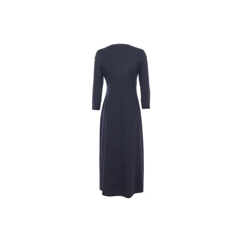 WEEKEND MaxMara Long Sleeved Dress Women's Marine Blue-1