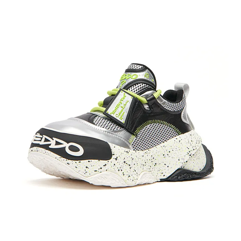 KEDDO Paint Unset 2nd Generation Height Increasing Breathable Low-Top Casual Shoes Women's-13